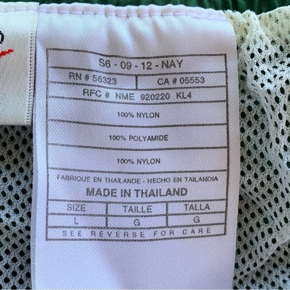 Vintage Men’s Swimming Trunks Shorts White Nike Tag Size Large Swim Y2k 90s - Picture 3 of 5